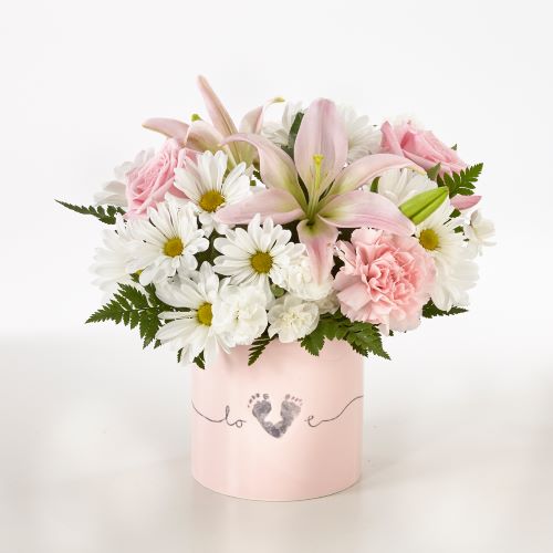 Tiny Miracle Baby Girl Bouquet – Indio Florist, Indio CA