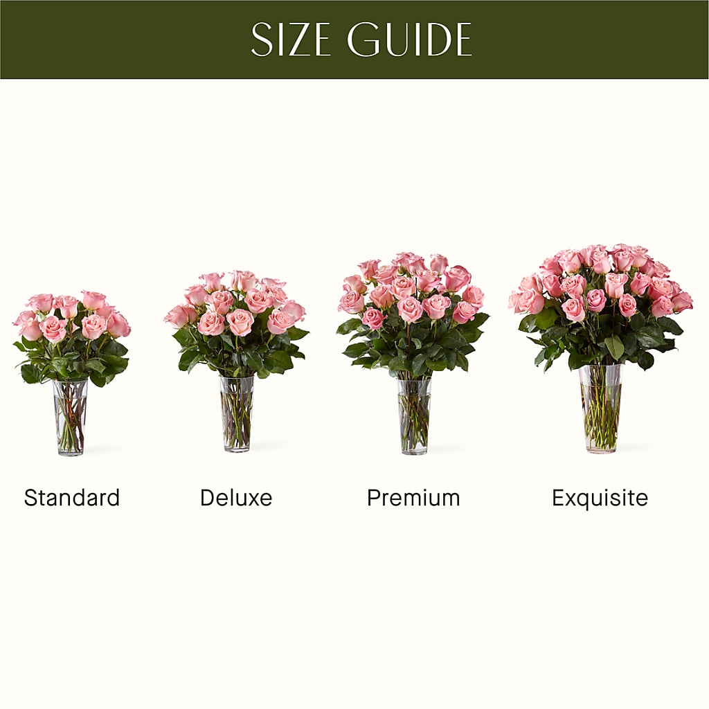 Long Stem Pink Rose Bouquet – Indio Florist, Indio CA