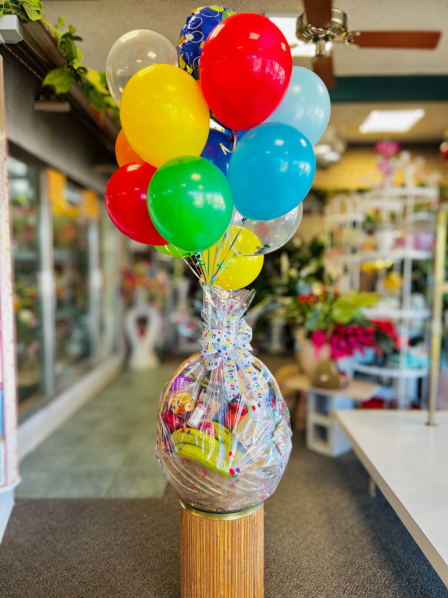 Birthday Bash Fruit Basket – Indio Florist, Indio CA