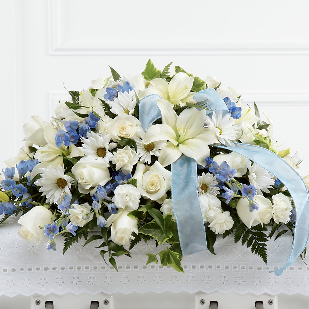 Tender Treasure Casket Spray – Indio Florist, Indio CA