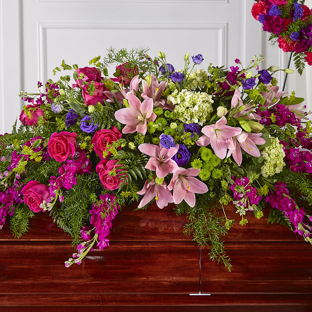 Radiant Tribute Casket Spray – Indio Florist, Indio CA