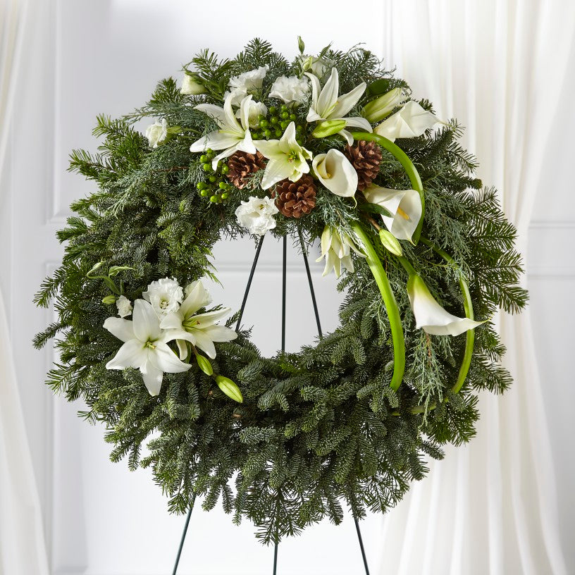 The FTD® Greens of Hope™ Wreath – Indio Florist, Indio CA