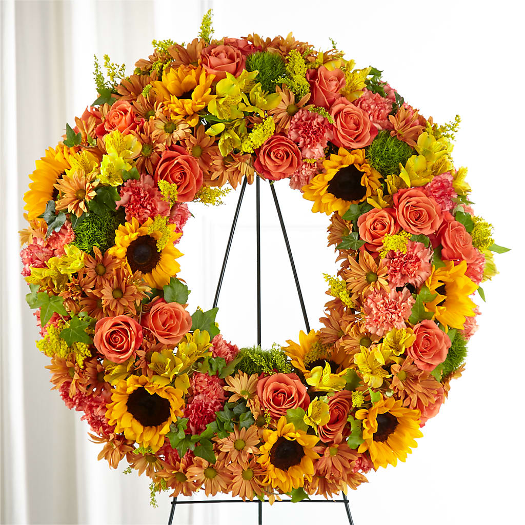 Autumnal Memories Wreath (Standard) – Indio Florist, Indio CA