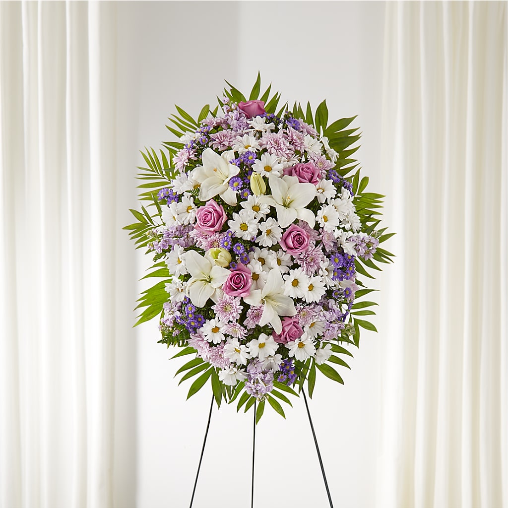 Surrounded by Love Standing Spray – Indio Florist, Indio CA