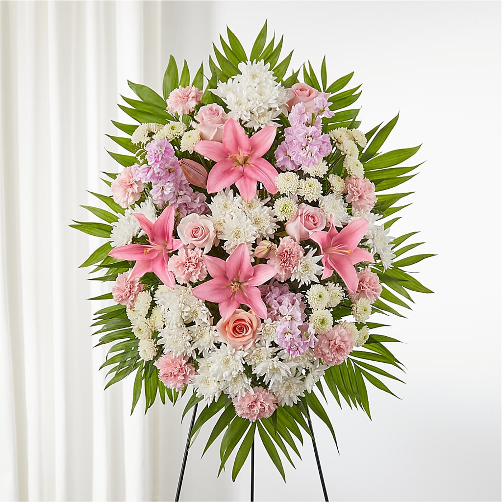 Offering Solace Standing Spray – Indio Florist, Indio CA