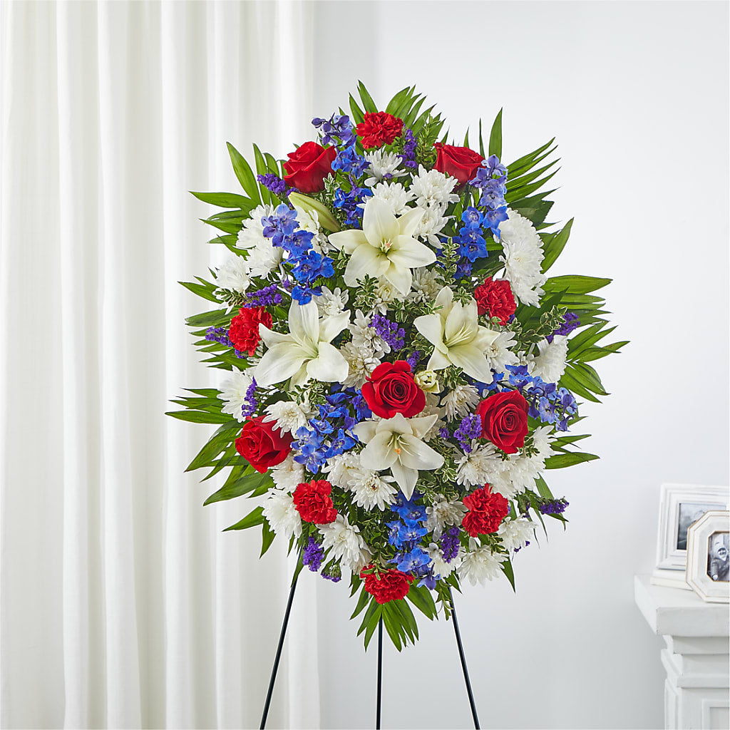 Cherished Service Standing Spray – Indio Florist, Indio CA