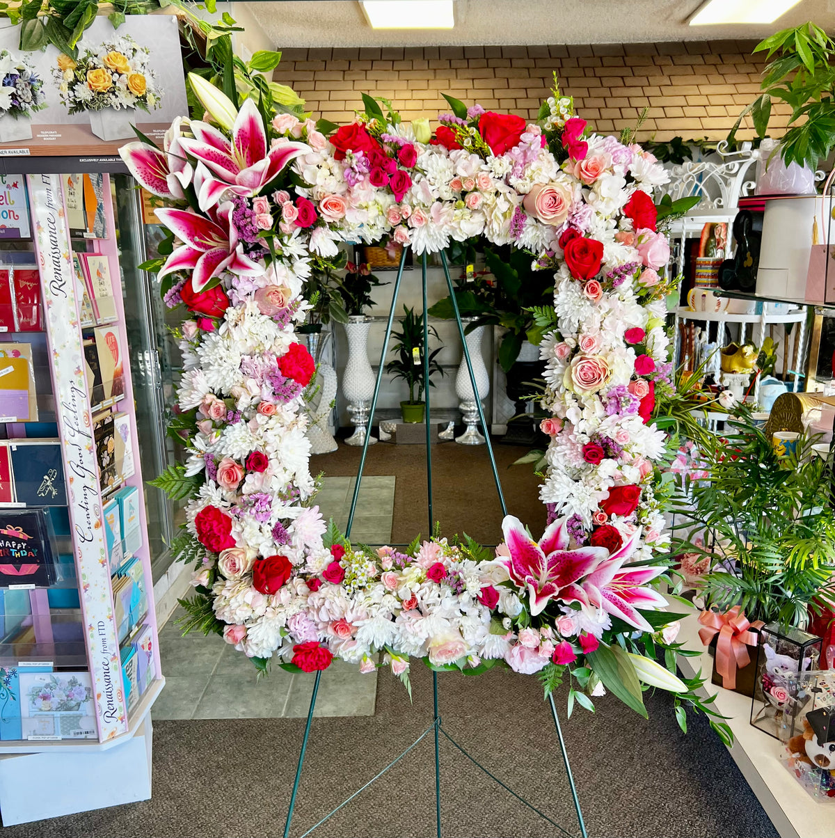 Forever Heart of Memories Wreath – Indio Florist, Indio CA