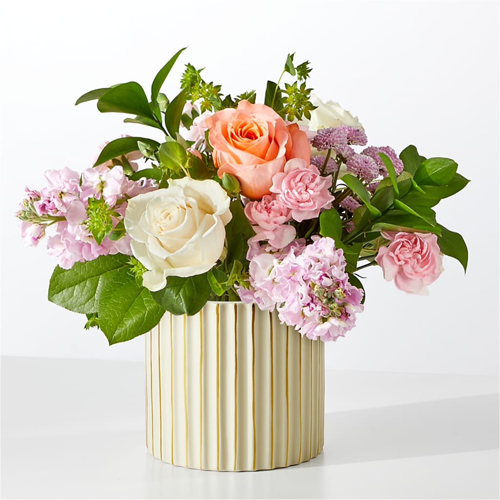 French Market Bouquet with Ivory Vase – Indio Florist, Indio CA