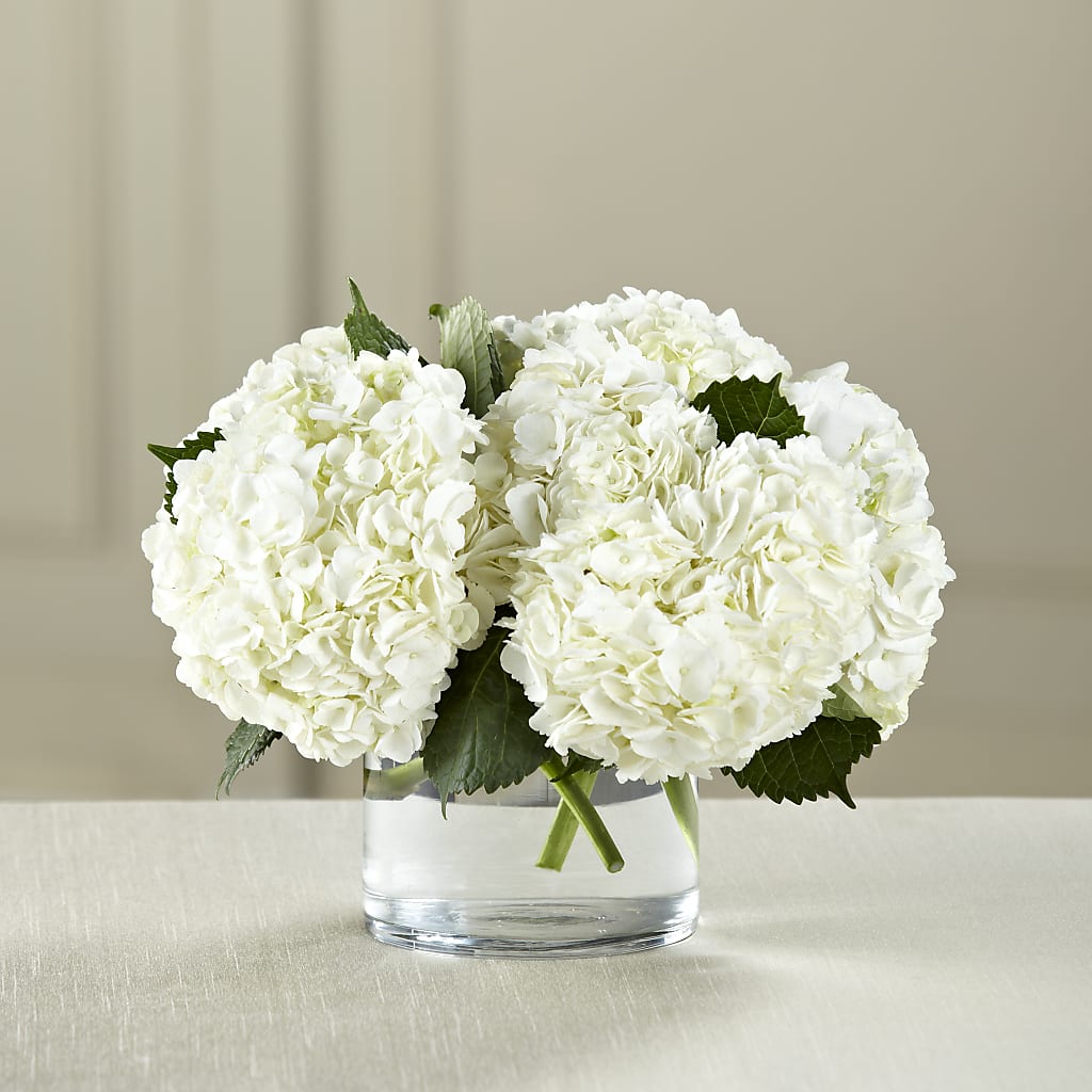 White Hydrangea Bouquet – Indio Florist, Indio CA