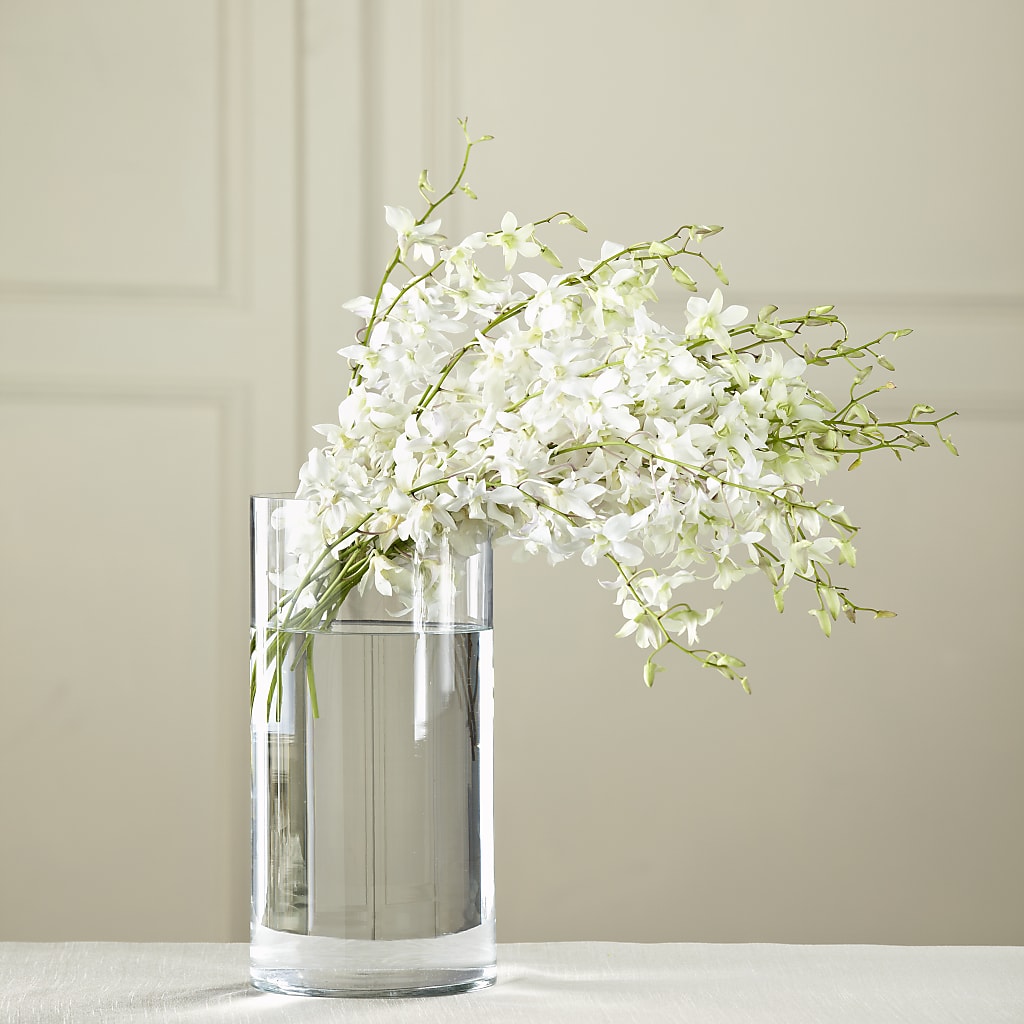 White Dendrobium Bouquet – Indio Florist, Indio CA