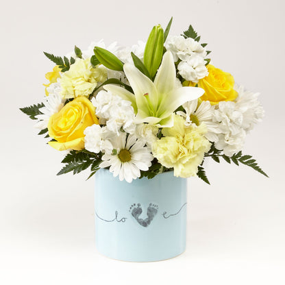 Tiny Miracle Baby Boy Bouquet