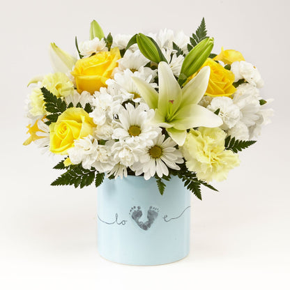 Tiny Miracle Baby Boy Bouquet