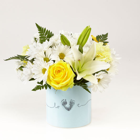 Tiny Miracle Baby Boy Bouquet