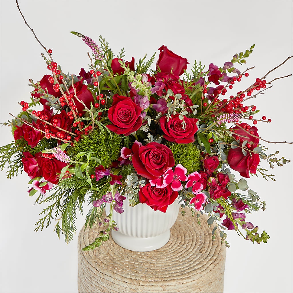 Big Red Bow Bouquet –  Indio Florist, Indio CA