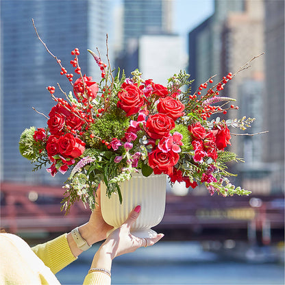 Big Red Bow Bouquet –  Indio Florist, Indio CA