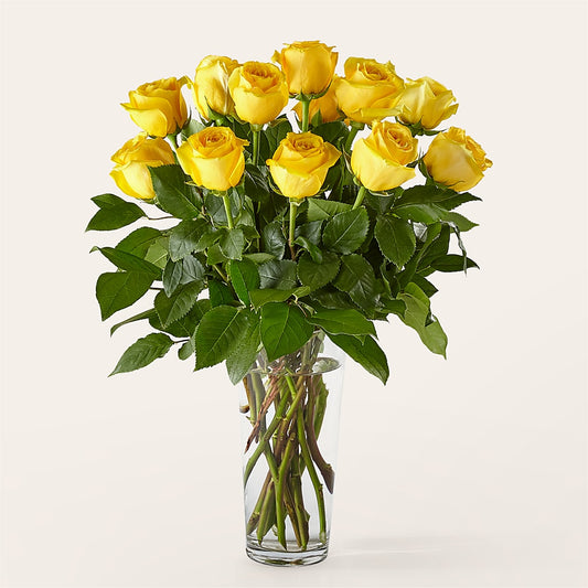Long Stem Yellow Rose Bouquet –  Indio Florist, Indio CA