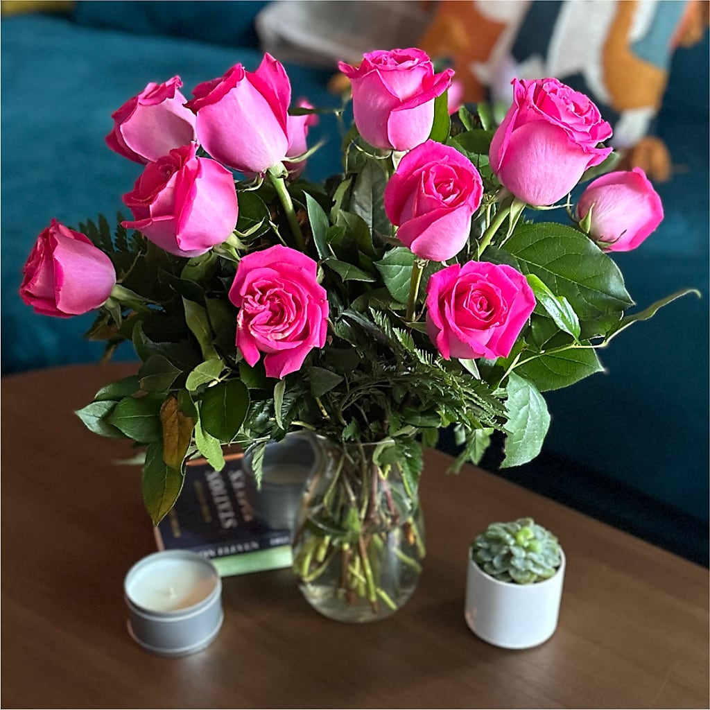 Long Stem Pink Rose Bouquet –  Indio Florist, Indio CA