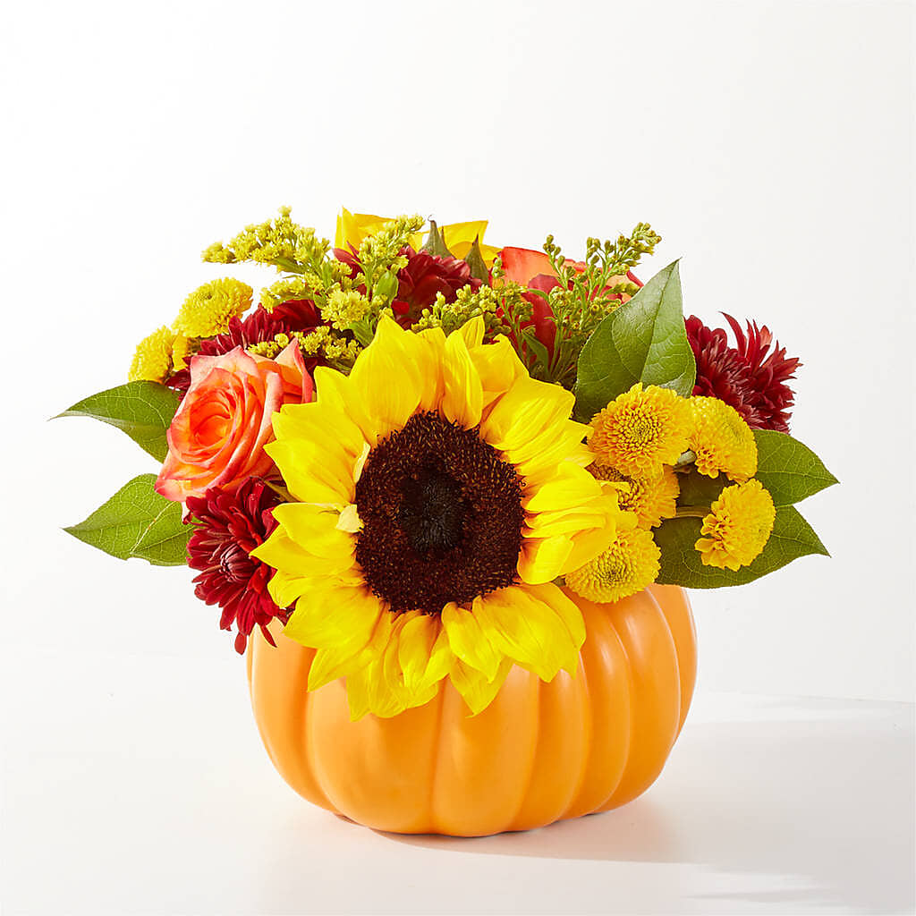 Golden Gourd Pumpkin Bouquet –  Indio Florist, Indio CA