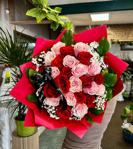 Red Radiance Rose Bouquet