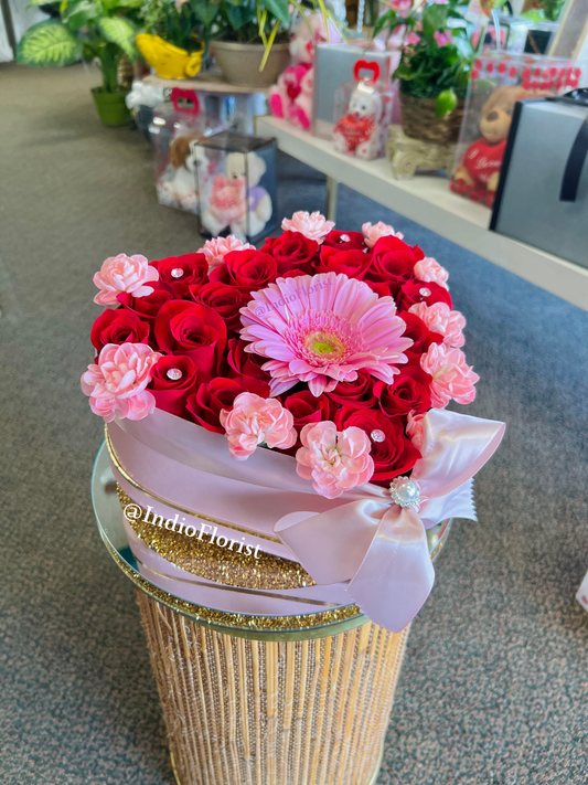 Gerbera Heart Bloom Box
