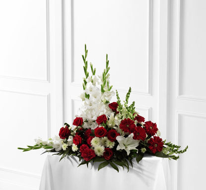 Crimson & White Arrangement –  Indio Florist, Indio CA