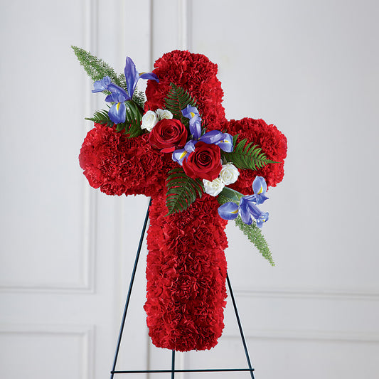 Faithful Hero Floral Cross –  Indio Florist, Indio CA