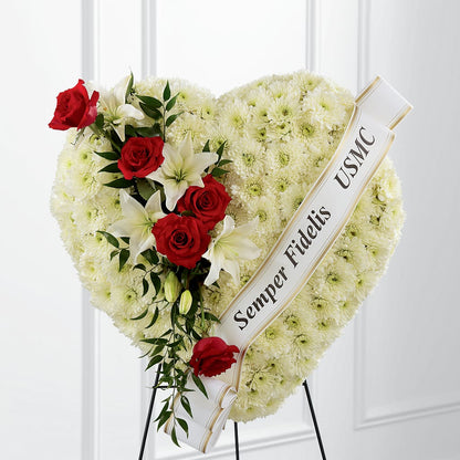 Heartfelt Hero Standing Heart –  Indio Florist, Indio CA