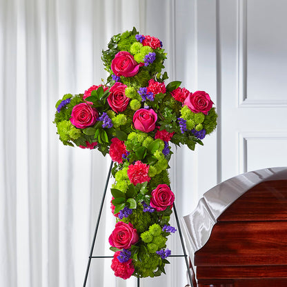 Tribute Rose Floral Cross –  Indio Florist, Indio CA