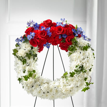 The FTD® Patriotic Passion™ Wreath –  Indio Florist, Indio CA