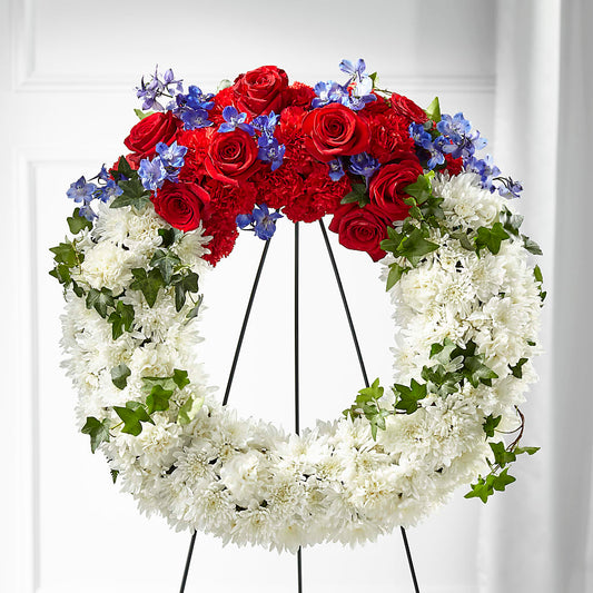 Patriotic Passion Wreath –  Indio Florist, Indio CA