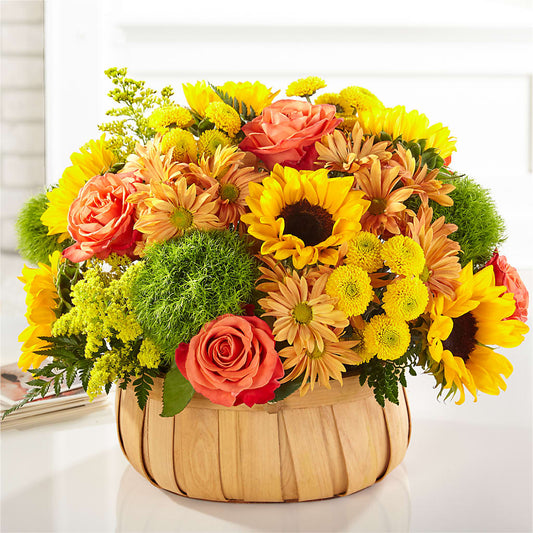 Harvest Sunflower Basket –  Indio Florist, Indio CA