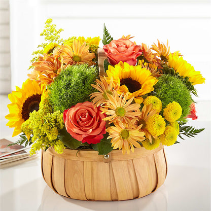 Harvest Sunflower Basket –  Indio Florist, Indio CA