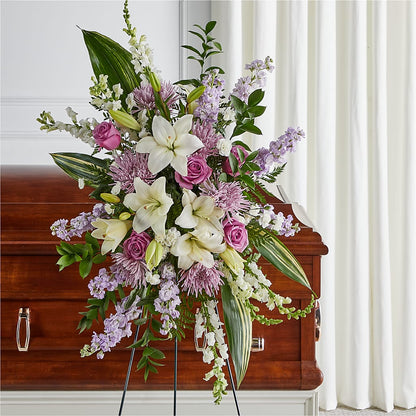 Grateful Hearts Standing Spray –  Indio Florist, Indio CA