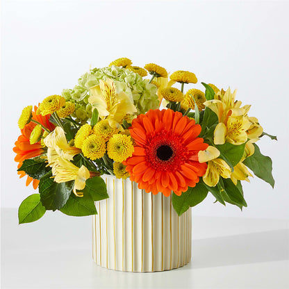 Autumn Sunshine Bouquet with Ivory Vase –  Indio Florist, Indio CA
