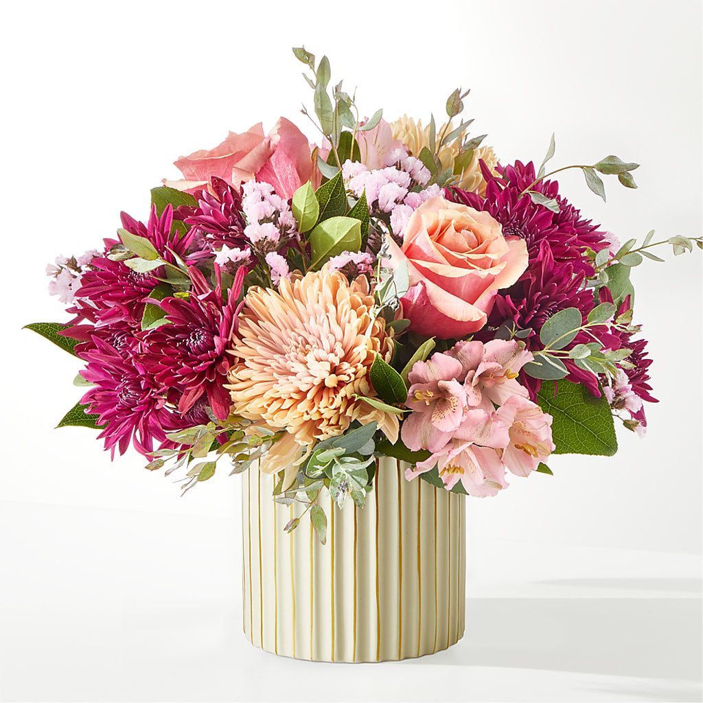 Berry Cobbler Bouquet with Ivory Vase –  Indio Florist, Indio CA
