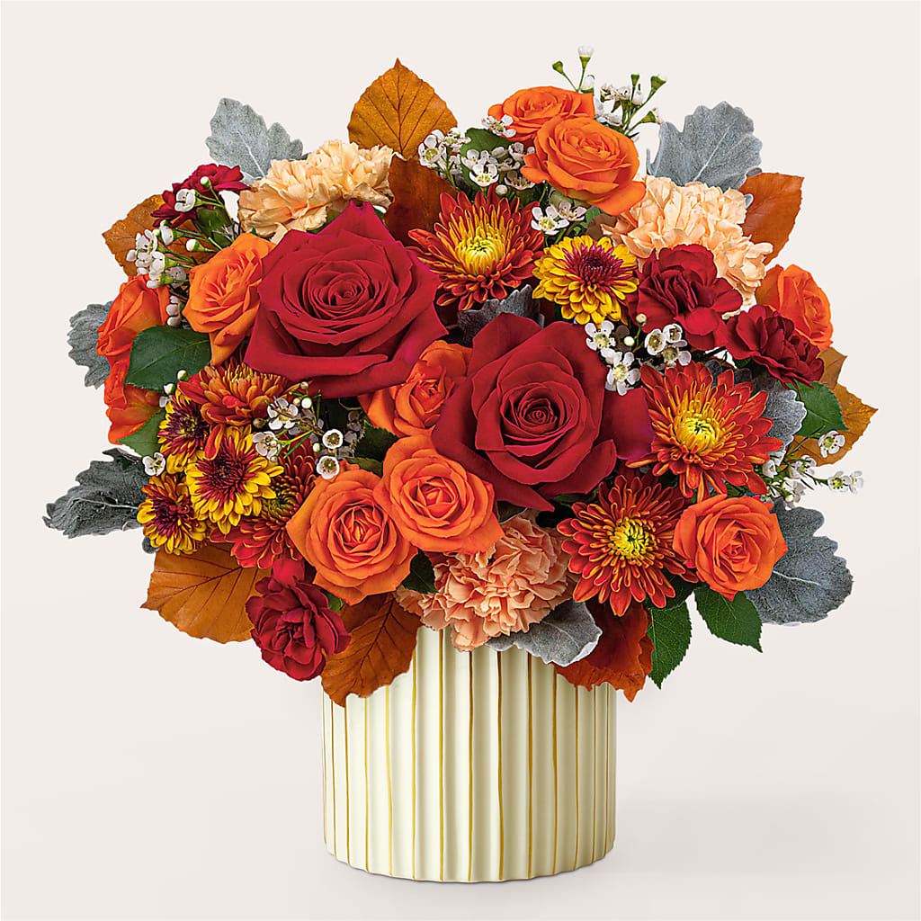 Merlot Bouquet with Ivory Vase –  Indio Florist, Indio CA