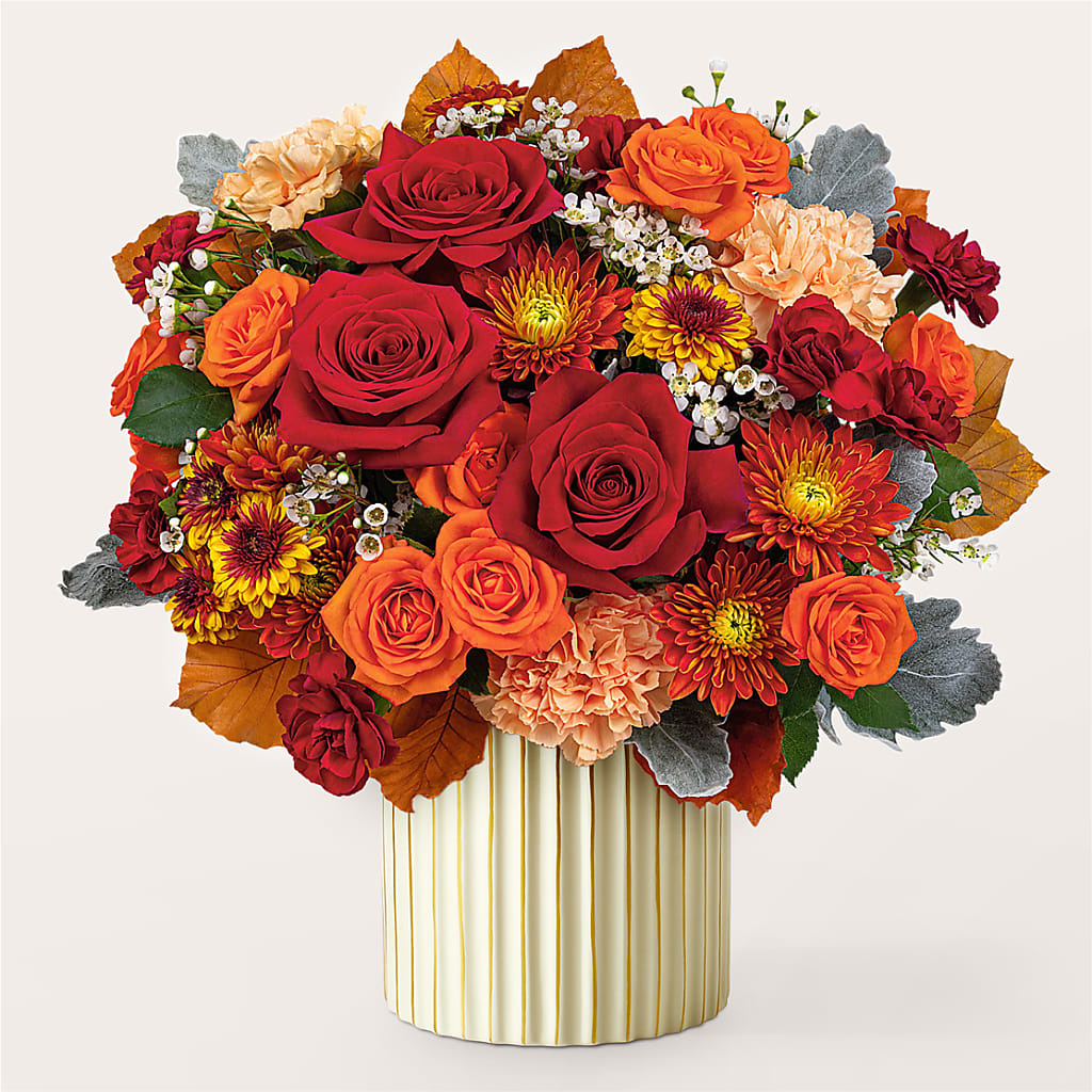 Merlot Bouquet with Ivory Vase –  Indio Florist, Indio CA