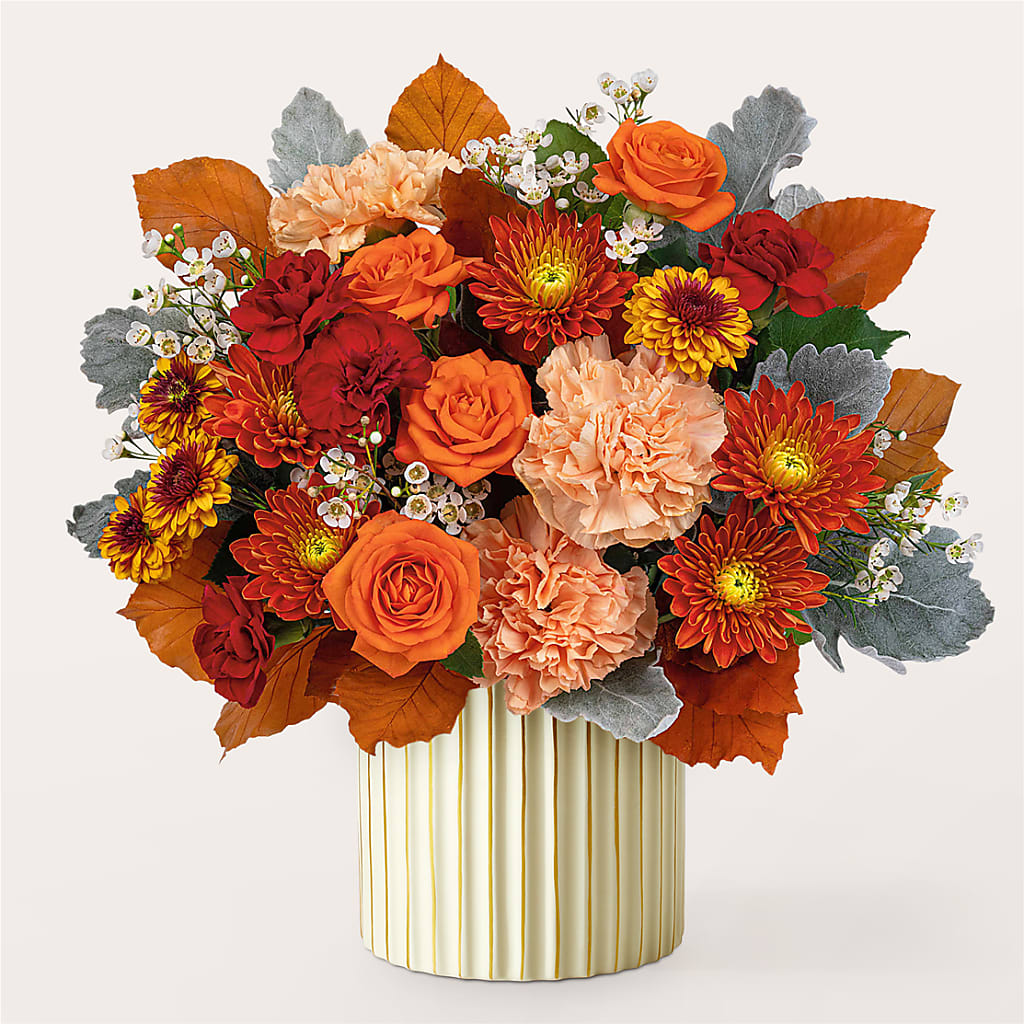 Merlot Bouquet with Ivory Vase –  Indio Florist, Indio CA