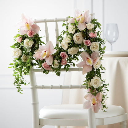 Orchid Rose Chair Décor –  Indio Florist, Indio CA